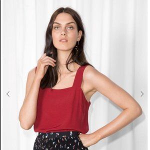 & Other Stories Stockholm Atelier Red Tank Top
